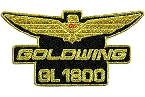 SIGITASTRADING Honda Goldwing GL 1800 Sports Motorcycle Big Bike parche patch bordado con logotipo para planchar de hierro en apliques