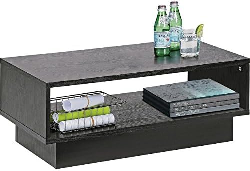 High Quality Cubes 1 Shelf Durable Black Ash Coffee Table