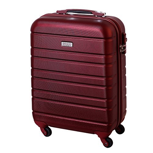 Preisvergleich Produktbild Karry Handgepäck Bordgepäck kabinentrolley Hartschalen Koffer für Kurzreisen Urlaub Reisen Businesskoffer Trolley Case TSA Schloss 30 Liter Burgunder Rot 815 B
