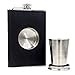 Produktbild globaldeal Direct Shot Fläschchen, 8oz Edelstahl Flachmann mit Schraubverschluss zusammenklappbar 60 Shot Glas tragbar