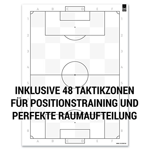 1x1SPORT Taktikfolie #FUSSBALL – Spielfeldfolien für Taktik, Aufstellungen, Spielzüge und Übungen - 5