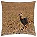 Produktbild tianjianzulinyouxiangongsi Running Rabbit - Throw Pillow Cover Case 18 X18 inch