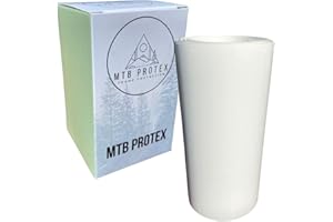 MTB PROTEX 100mm x 1m, 2m, 3m Helicopter Tape or Bike Protection Tape - Bike Accessories to Protect Your MTB, eBike, Road Bike from Scratches, Stone and Gravel Damage - Self Adhesive Paint Protection Film