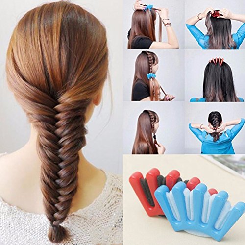 NUOLUX Haar Styling, DIY Haar Flechter Hairstyling Werkzeug, 2er-Pack - 2