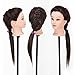 BEAUTY STAR® Professional 20" 40% Real Hair Hairdressing Equipment Styling Head Doll Mannequin Training Head Tools Braiding Cutting Student Practice Model with Clamp