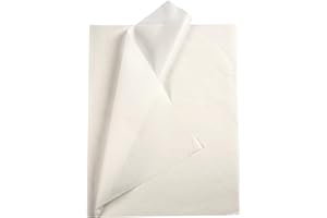 CREATIV OSCrea - Papier de soie pour artisanat et décoration - Blanc - 50 x 70 cm, 14g / m², 25 feuilles