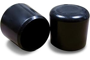 ajile - 12 Pièces - Embout Enveloppant Rond pour Tubes de diam. 16 mm - Noir - EVR116-M