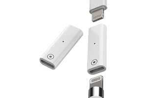 Blixt till 1:a generationens pennadapter för Apple (2 stycken) för iPhone laddningskabel uttag Ipencil 1st laddare penna ladd