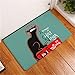 Produktbild Fußmatten Katze und Katze gedruckt Badezimmer Wohnzimmer Teppiche Cartoon Muster Fußmatte für Flur Anti-Slip Tapete c8 40 x 60 cm