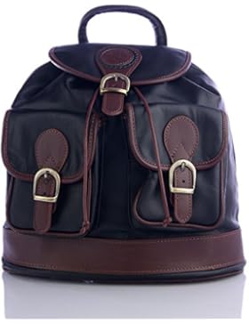 FIRENZE ARTEGIANI Ledertasche Rucksackhandtaschen MADE IN ITALY. AUTHENTISCHE ITALIENISCHE HAUT 27,5x33x14 cm....