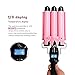 Temperature Adjustable LCD Display 3 Barrels Ceramic Wave Curling Wand Iron 25mm with Water Wave Ripples Perm Styling
