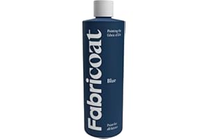 Pintura para telas Fabricoat – Restaura o cambia el color de cualquier tela - Pinta directamente sobre la tela - Transforma cualquier cosa – Sofás, pantallas de lámparas (250 ml, azul)
