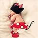 DecuT Baby Minni Mouse Hat, Skirt, Shorts & Booties Crochet Clothing Swashh (Rose Red) RS.897.00