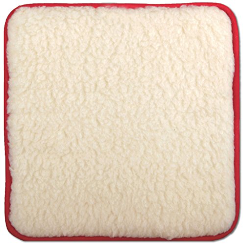 4er Pack Lammflor Stuhlkissen Sitzkissen Polsterkissen 36×36 cm Auswahl: rot – salsa - 4