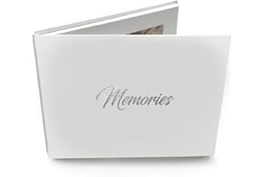 Talking Print 7" IPS HD Video Memory Book - 'Memories' Silver Foiled on Cover - A5 Hard Backed Video Brochure - 4GB memory, allows 4 hours playtime
