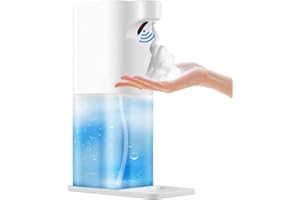 JIGERJS Automatico Dispensador Jabon Baño, 500ml Dispensador de Jabon Sensor Infrarrojo Sin Contacto para, Atomizador de Alcohol y dispensador de jabón en Espuma 2 en 1, Apto para Cocina, Baño, Hotel