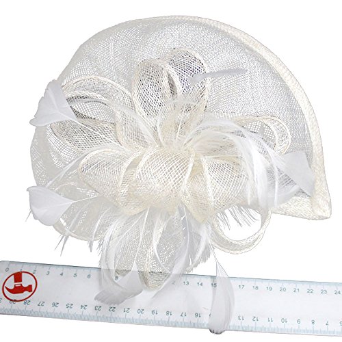 Women's New Hair Accessories Mesh Net Cocktail Fashion Sinamay Fascinator Hat Headwear Tea Party Derby