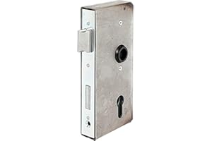 Alberts 413408 Schlosskasten | mit verzinktem Schloss | Stahl | Dornmaß 55 mm | 185 x 90 x 30 mm