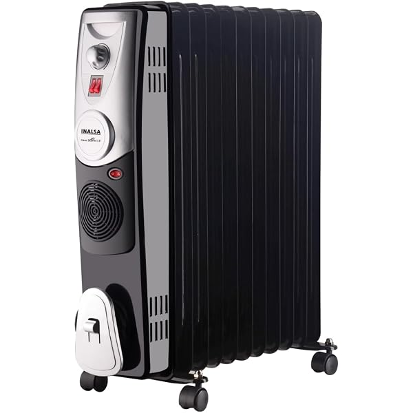 INALSA OFR Room Heater Oil Filled Radiator Heat Storm 11F- 2900W with Turbo  Fan| 11 Fins| Variable Temperature Control| 3 Heat Settings| 2 Year  Warranty, Black : Amazon.in: Home u0026 Kitchen