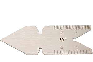 OREILET Pitch Gauge, Fishtail Thread Gauge, for 60 Deg Quick Comparison Artisan Carpenter(Metric ISO60 degree thread)