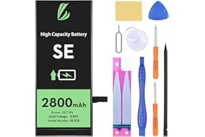 LL TRADER Akku für iPhone SE 2016, Lithium-Ionen-Akku, hohe Kapazität, 2800 mAh, mit allen Reparaturwerkzeugen