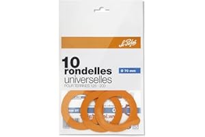 Le parfait - lot de 10 rondelles caoutchouc pour bocaux en verre 7cm 612099