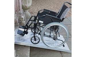 SELF CONFORT Tous-Ergo | Self-Confort | Rampe d'Accès Pliable Eco | Rampe pour Fauteuil Roulant | Rampe de Chargement | Poids Maximum Supporté : 300kg | Aluminium