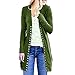 Produktbild TUDUZ Damen Strickjacke Feinstrick Kimono Cardigan Strickcardigan mit Offenem V-Ausschnitt Outwear Mantel mit Knopf