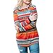 Produktbild Damen Hoodie, VEMOW Frauen Frühling Langarm Mehrfarbig Gestreifte Bluse Tops