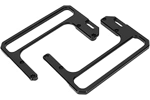 ELPRICO Osłona Radiowa Krótkofalowego, Wspornik Chroniący Przed Radiem Uchwyt Boczny ze Stopu Aluminium CNC, Stojak na Radioodbiornik Odpowiedni dla Xiegu X6100