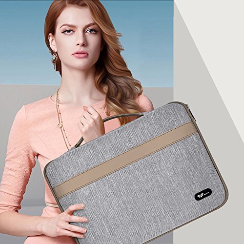 SAVFY Laptophülle 15.6 Zoll Laptop tasche Laptop Sleeve Laptop Tasche Laptop Case Cover mit einer Bildschirmdiagonale von 14-15.6 Zoll, grau - 7