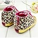 Fairy Season Baby Toddler Leopard Print Cute Shoes Soft Sole 3-18 Months Ribbon Girl