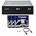 Price comparison product image LG 14X Blu-ray M-Disc CD DVD BDXL BD Bluray Burner Drive with FREE 15pk Mdisc BD + Cable & Mounting Screws WH14NS40