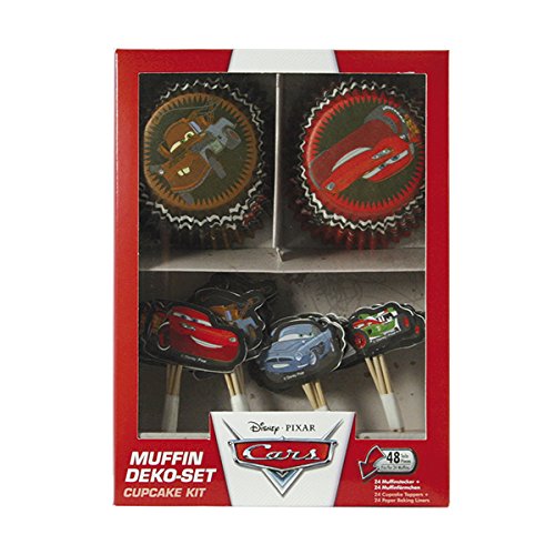 DEKOBACK 01-14-00728 Muffinset Disney Pixar Cars, 48 teilig
