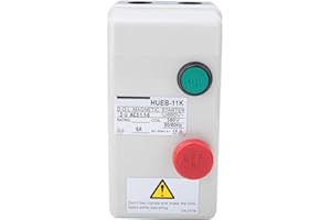 Paullice Démarreur de moteur électrique magnétique Moteur à courant alternatif - Moteur de commande de type à démarrage direct manuel irréversible 380 V 50/60 Hz (4-6 A) pour compresseur d'air