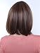 Prettyland C1671 - mid -length wig natural hair silky short hair bob cut mit straight Bangs - brown highlights
