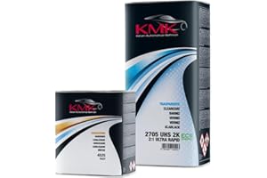 KMK Trasparente UHS 2K 2:1 ULTRARAPIDO e catalizzatore rapido KIT da 7,5 L | Professionale per carrozzeria: