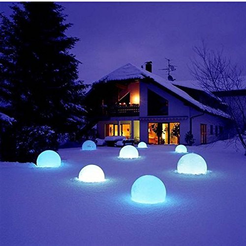 Luminatos 30S, LED Solar Leucht Kugel 30cm, 7 Farben, wasserdicht, Solar - 9