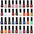 Snazzy Nails Stylish Light Matte Finish Dark Mixed Color Combination Classic To All Season Spring Collection Nail Polish Fantastic Color 36 Pies Multicolor [Pack Of 36],5ML