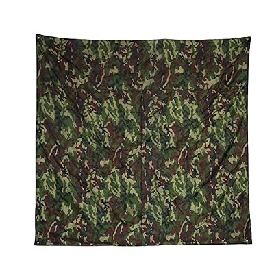 Alomejor Camouflage extérieur Imperméable Tapis, Léger, Portable Raintent Bâche Pare-Soleil Shelter Tapis de Camping 3 Tailles Différentes, 3 * 2.9m/9.8 * 9.5