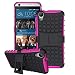 Produktbild HTC Desire 626 / 626s Case DRUnKQUEEn Heavy Duty Rugged Hybrid Armor Dual Layer Hard Shell Tire Tread Grenade Grip Combat Tyre Textured Cover with Kickstand