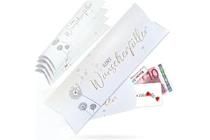 ZETTMANN® 5er Set Premium Geldgeschenke Verpackung Geldgeschenk Kissenschachteln Geldgeschenke Geburtstag oder Geld Geschenk zur Hochzeit Verpackung für Geldgeschenke Gutscheinverpackungen