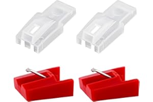 NQEUEPN 2pcs Record Player Needle, Diamond Stylus Replacement Needle Record Player Stylus Turntable Needle for CR24003A, CR2402C, CR2413A, CR245, CR246
