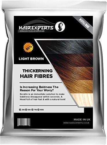 Hair Experts™ Thickening Hair Fibers/Fibres Refill (Hair Loss & Thinning Solution) (50 Grams, Black)