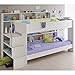 Produktbild Jugendmöbel24.de Hochbett Akazie Inklusive 2 Lattenrostplatten + Regale + Leiterpodest Spielbett Kinderbett Kinderzimmer Doppelbett Stockbett Etagenbett