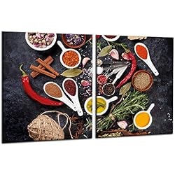 decorwelt | Couvertures de cuisinière en Verre de sécurité pour plaques de Cuisson