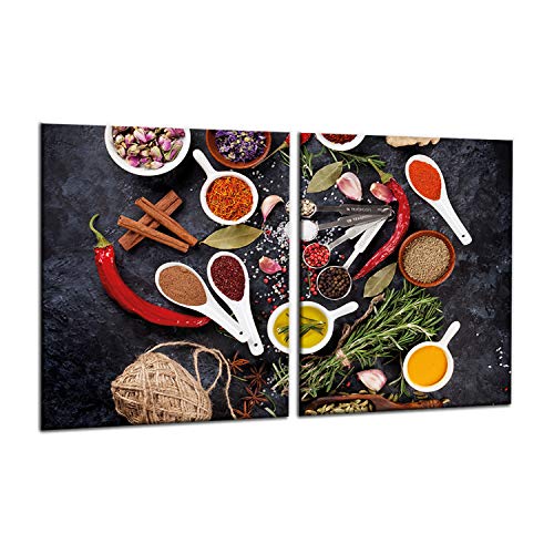 decorwelt | Couvertures de cuisinière en Verre de sécurité pour plaques de Cuisson