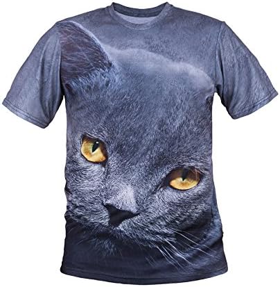 Junior Boys Girls Wild Prints Cat T Shirt Top Scooter BMX Riders Skateboarders