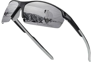 SKYWAY Polarized Sunglasses Women Men,Wrap-Around Sports Sunglasses for Cycling Running Fishing Baseball UV Protection SS8006