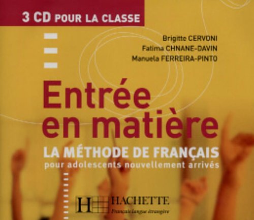 Entree En Matiere CD Audio Classe en ligne Entree En Matiere CD Audio Classe en ligne